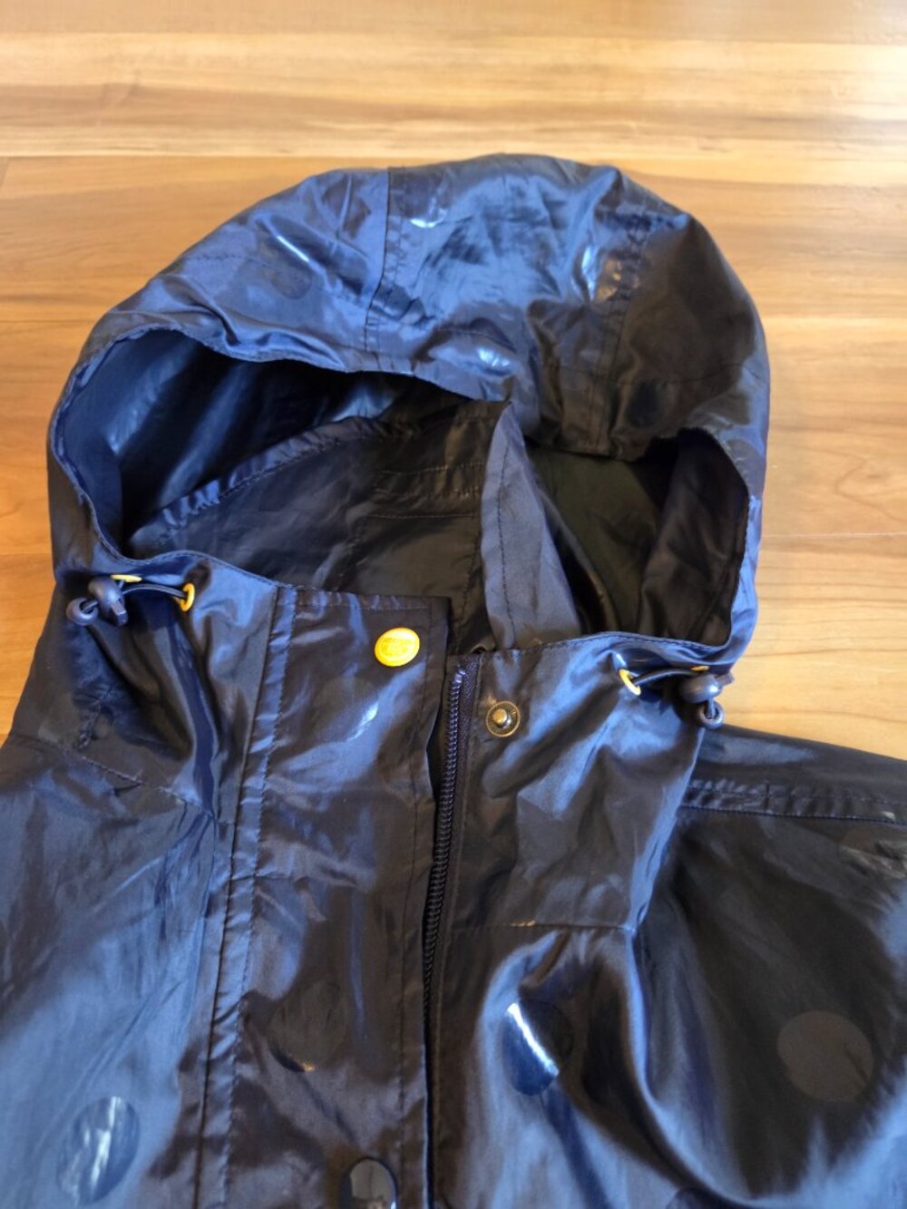 Joules Right As Rain Navy Raincoat Size 2 - Picture 6 of 9